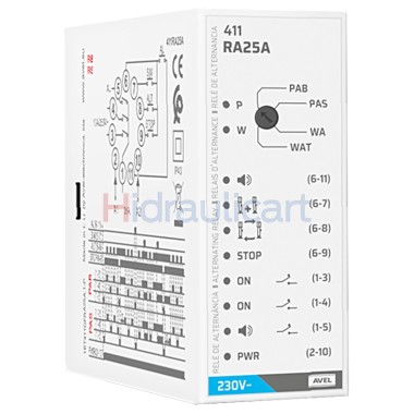 Alternation Relay for central 2 motors and alarm RA25A