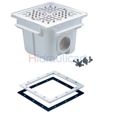 Square drain 210 mm x 210 mm with ABS grid 175 x 175 mm