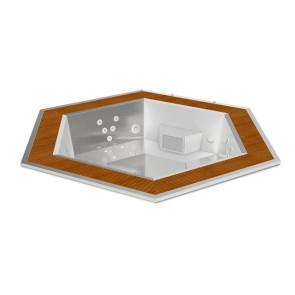 ASTRALPOOL NEPTUNO hexagonal built-in spa