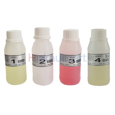 Kalibrierlösung pH4, pH7 und 465 mV