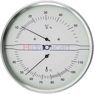 THERMOHYGROMETER aus WEISSEM EDELSTAHL