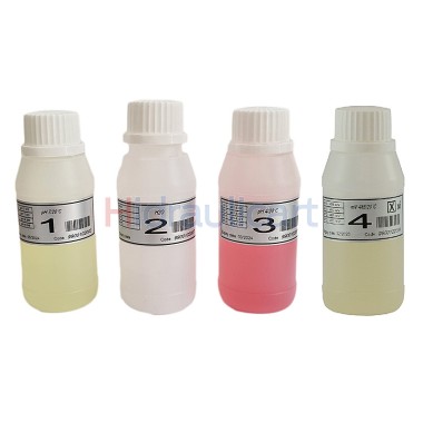 Solution d'étalonnage pH4, pH7 et 465 mV