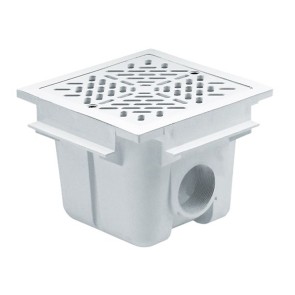 Bonde de Fond Carrée 210x210mm pour Béton Astralpool